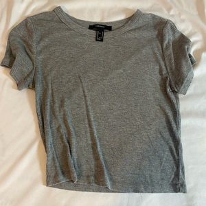 Forever 21 Grey Crop Top
